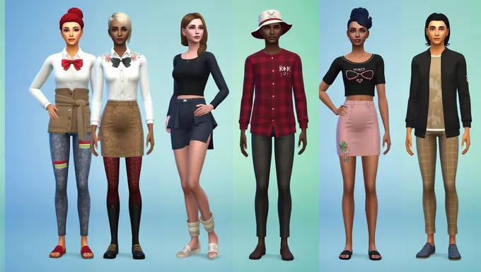 Sims 4 2025 Conjuntos de Ropa Presentan Colecciones de Moda Exclusivas