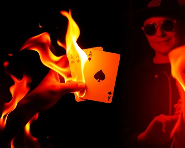 Software de edición de imagen de Poker de fuego en PNG