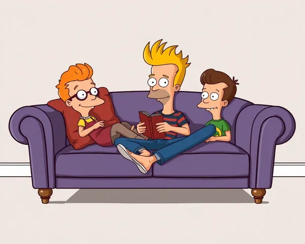 Sofá preferido de Beavis y Butt-Head en formato PNG