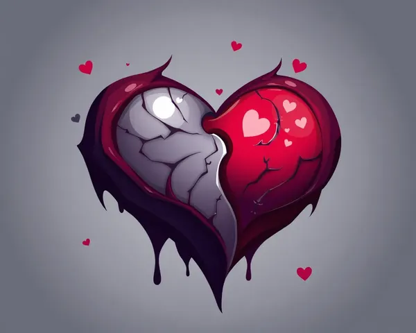 Solicitud de icono PNG de corazón gótico