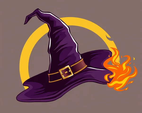 Sombrero de bruja PNG para traje de Halloween