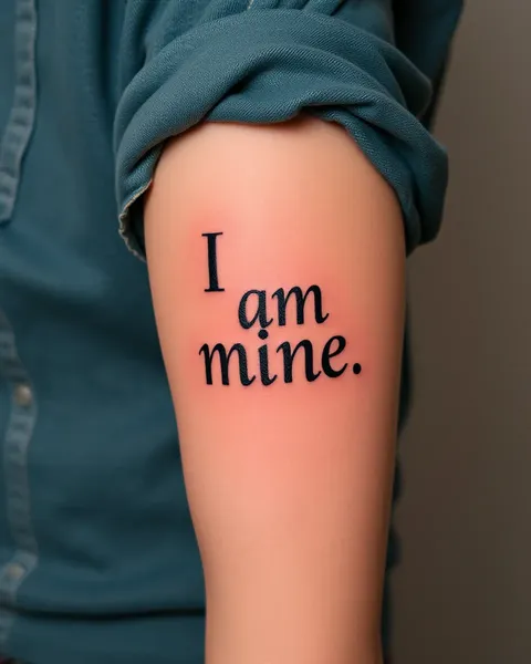 Soy Mío Tatuaje de Declaración