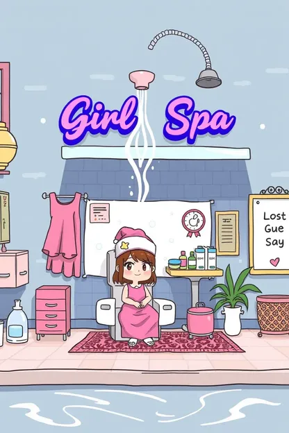 Spa para la piel y el cabello hermosos de la chica