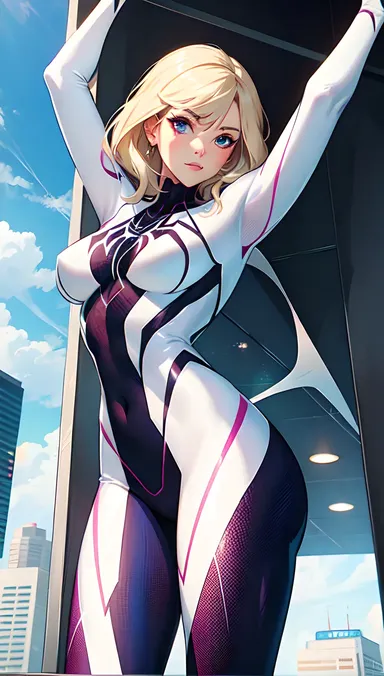 Spidergwen R34: Apariencia R34 de Spidergwen