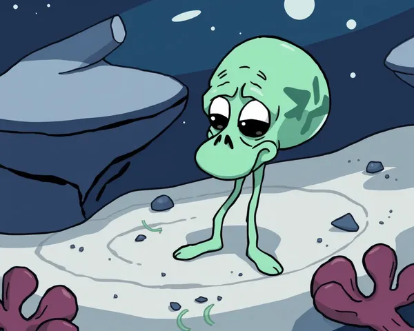 Squidward PNG Repetido Múltiples Vezas Aquí