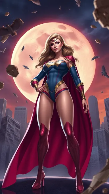 Superheroína con Pechos Gigantes en DeviantArt