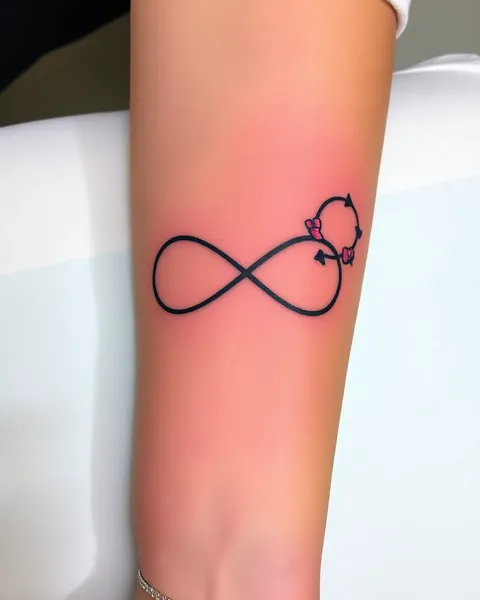 Símbolo de Infinito con Nombre y Significado de Tatuaje