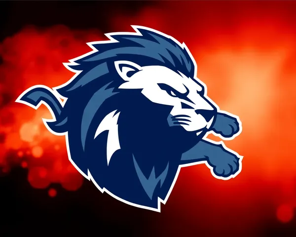 Símbolo del logo del equipo de fútbol profesional de los Lions de Detroit en formato PNG