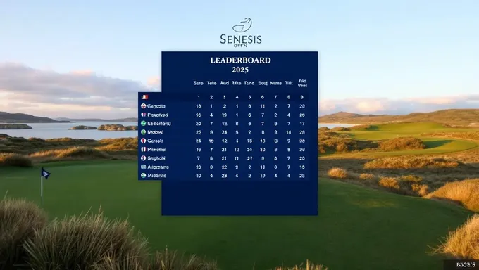 Tabla de Posiciones Genesis Scottish Open 2025 Publicada