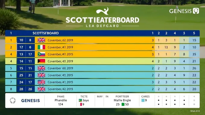 Tabla de líderes del Genesis Scottish Open 2025