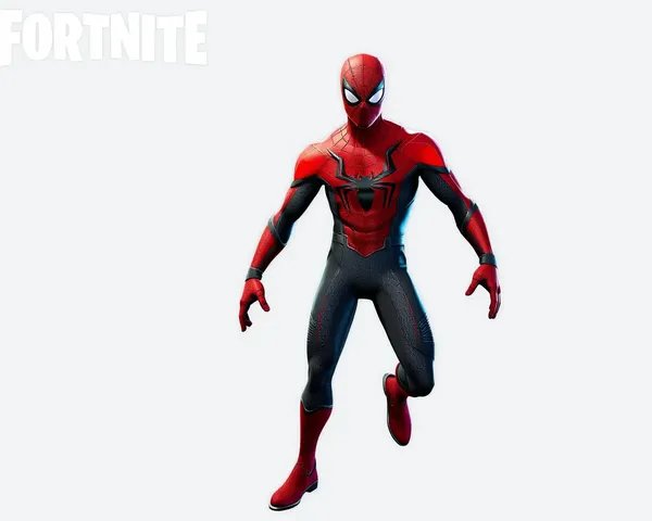 Tamaño de archivo PNG del skin de Spiderman en Fortnite