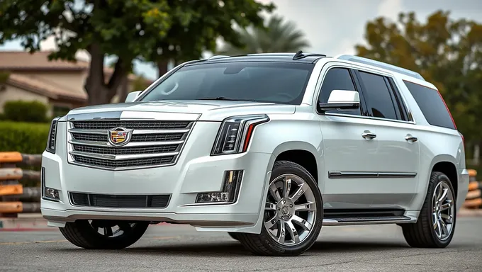 Tamaño del tanque de combustible y rendimiento del Cadillac Escalade ESV 2025