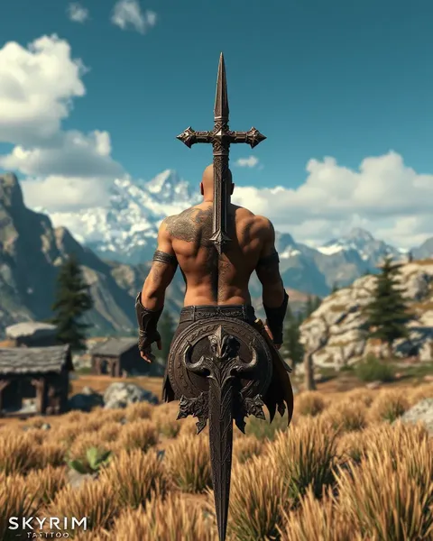 Tatuaje Skyrim: un must-have para entusiastas de Elder Scrolls