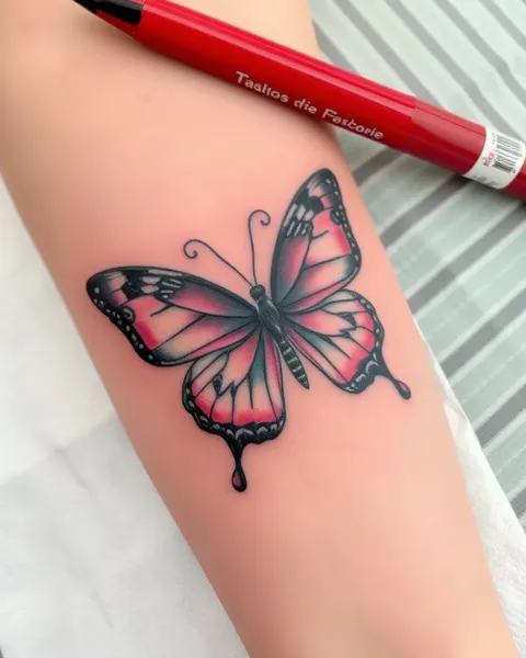 Tatuaje Tradicional de Mariposa: Arte Personalizado para Estilo Personal