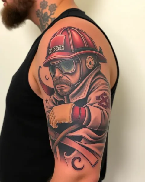 Tatuaje de Bombero: Un Testimonio a la Valentía de los Bomberos