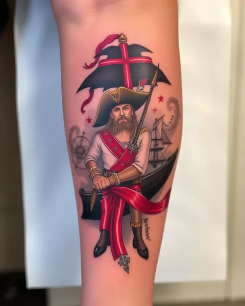 Tatuaje de Captain Morgan: una representación del espíritu libre