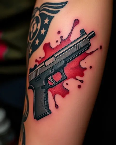 Tatuaje de Glock: expresión de pasión por armas de fuego y coleccionismo