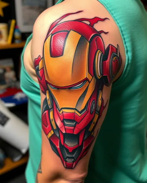 Tatuaje de Ironman: Representación de coraje interior