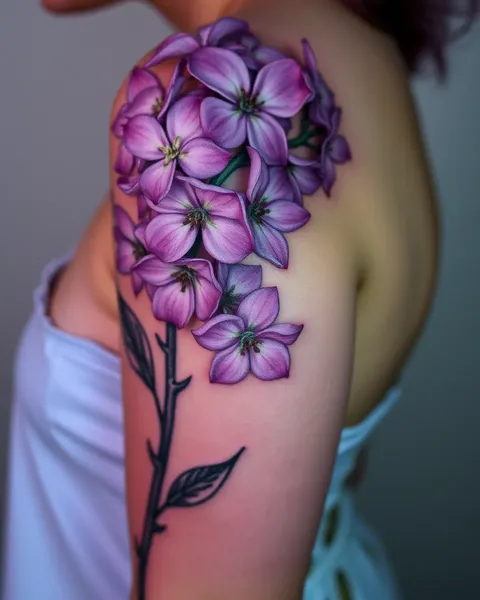 Tatuaje de Lilac: Un Simbolo de Amor y Belleza