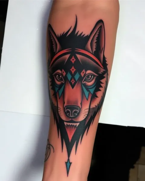 Tatuaje de Lobo en Antebrazo: Una Elección Popular para Hombres