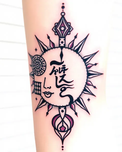 Tatuaje de Luna y Sol: Significado Simbólico