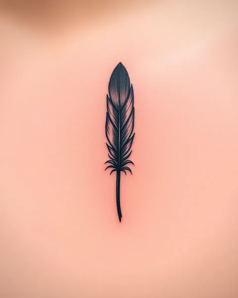 Tatuaje de Pluma: Un Símbolo de Sabiduría y Orientación