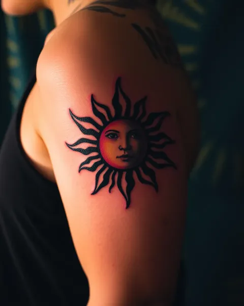 Tatuaje de Protección Solar: Un Diseño de Arte Corporal Único