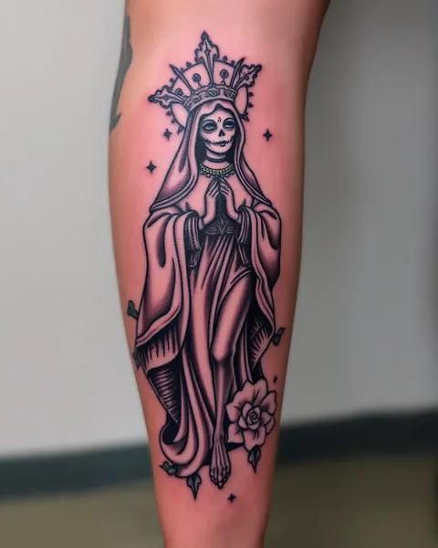 Tatuaje de Santa Muerte: Diseño Único y Significativo