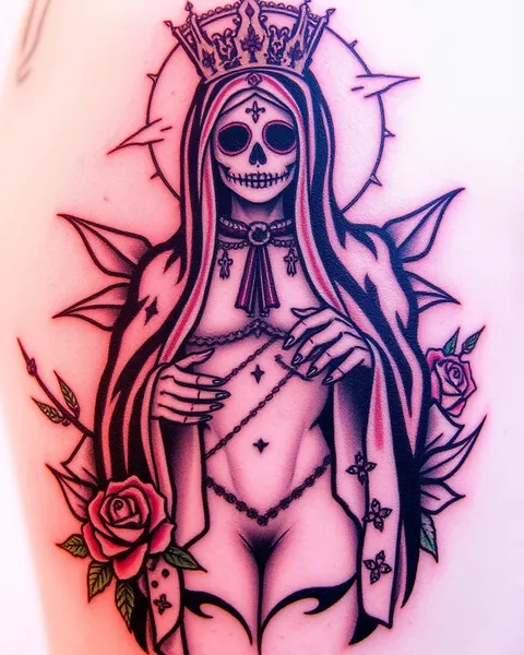 Tatuaje de Santa Muerte: Una Representación del Más Allá