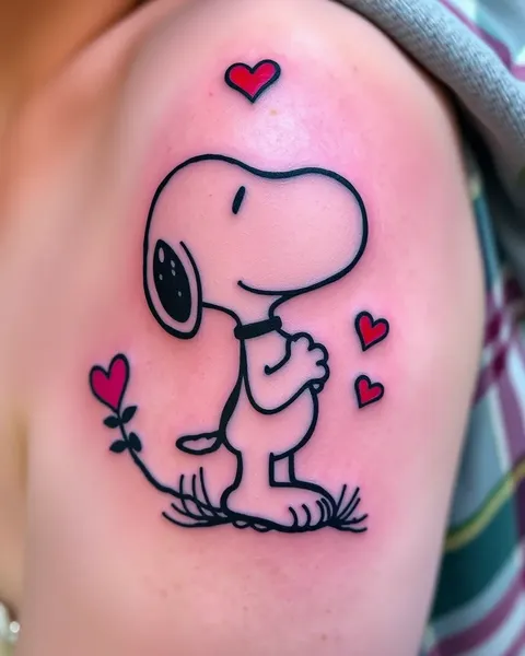 Tatuaje de Snoopy: Expresión Artística Whimsical