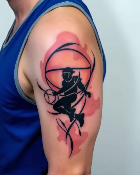 Tatuaje de baloncesto para amantes del baloncesto