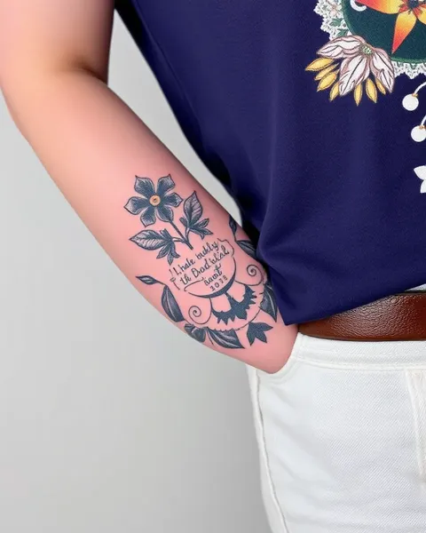 Tatuaje de brazo inferior para mujeres con diseños hermosos