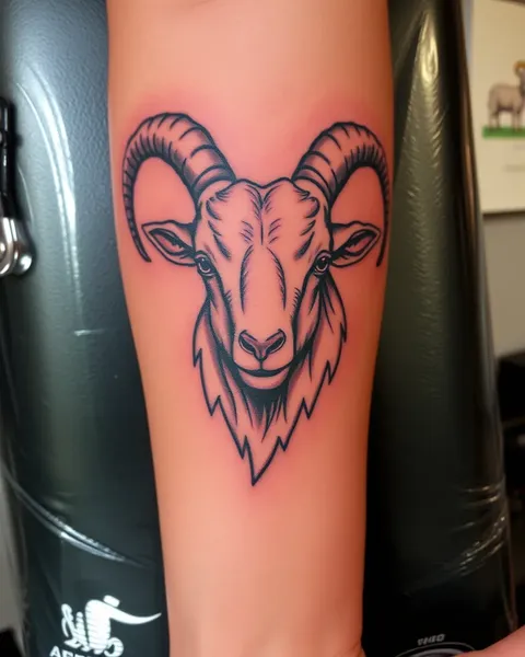 Tatuaje de cabra: creación de tinta animal hermosa