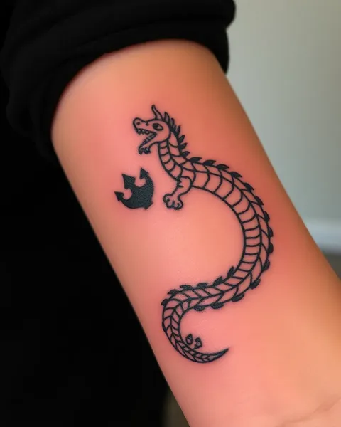 Tatuaje de dragón pequeño y significado explicados