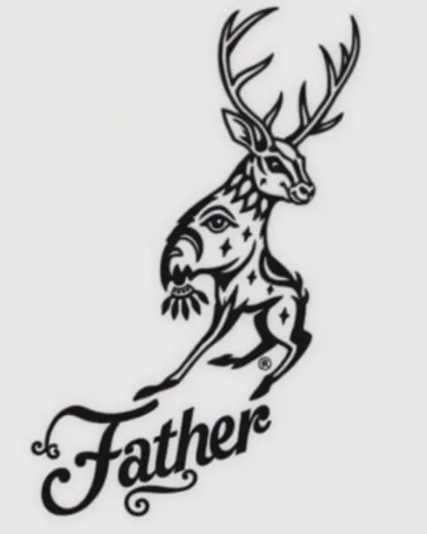 Tatuaje de jackalope para la personalidad única del padre