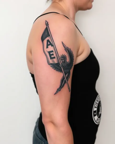 Tatuaje de la Enmienda Segunda para entusiastas de armas