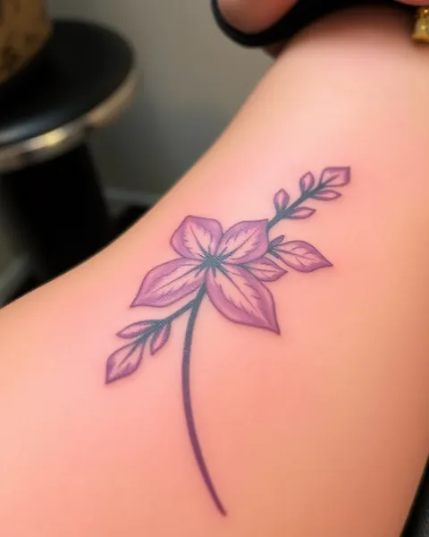 Tatuaje de lilas: arte corporal hermoso y delicado