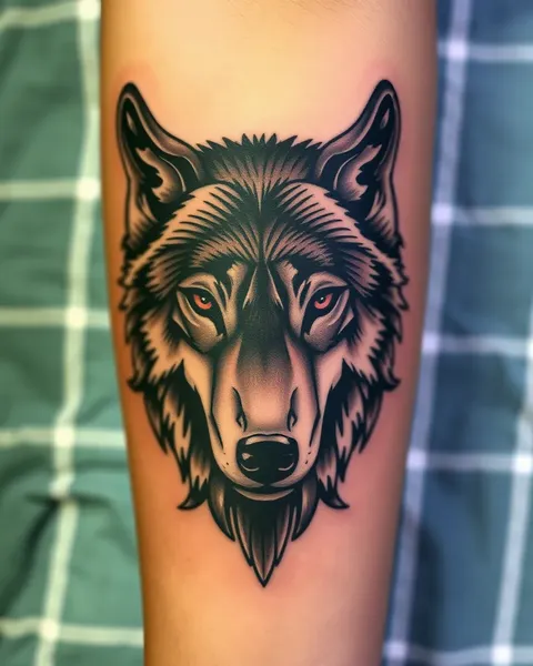 Tatuaje de lobo en antebrazo: una expresión personal y única