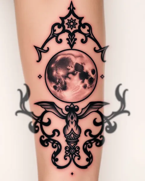 Tatuaje de luna negra: Diseño de arte corporal único