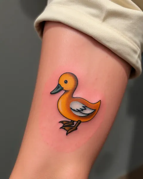 Tatuaje de pato y simbolismo