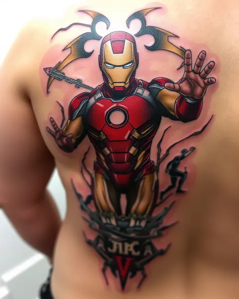 Tatuaje del Hombre de Hierro: Representación Permanente de Heroísmo