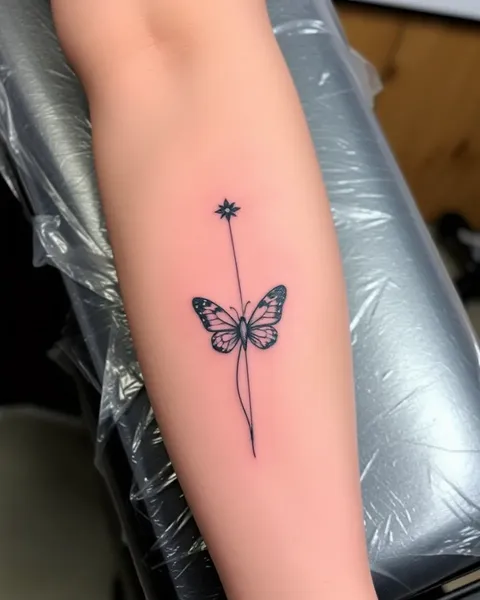 Tatuaje elevado después de una demora de una semana