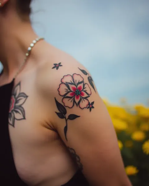 Tatuaje floral: arte corporalmente hermoso