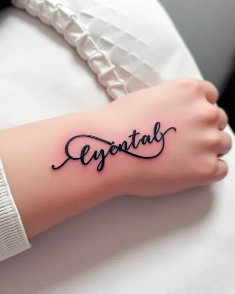 Tatuaje simbólico de infinito con nombre y significado