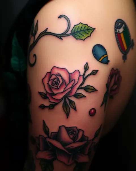 Tatuajes Blancos y de Color: Una Expresión Osada