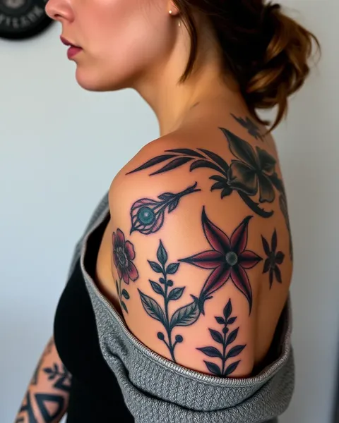 Tatuajes Elegantes para Hombros Femeninos y Más Allá