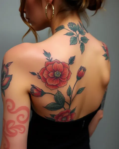 Tatuajes Florales para Representación Simbólica