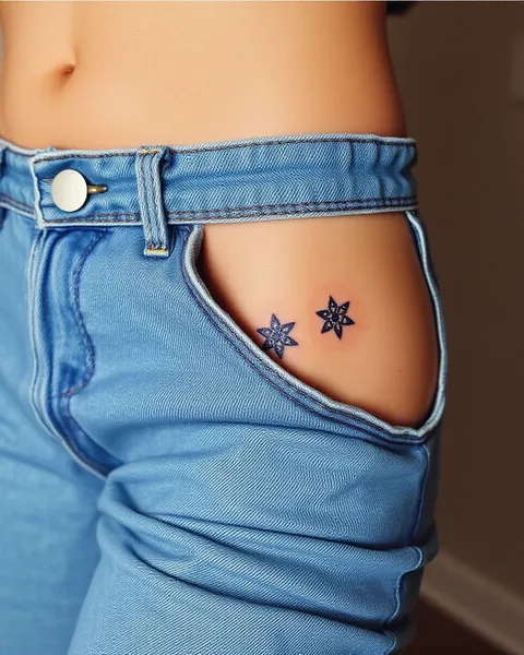 Tatuajes Pequeños para Huesos de Cadera