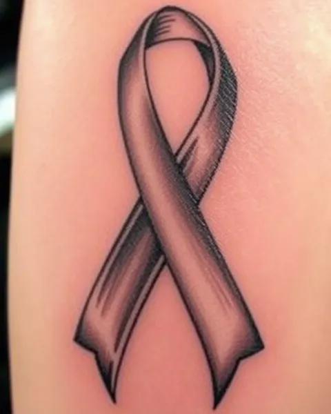 Tatuajes con significado de cinta de cáncer