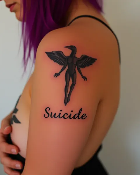 Tatuajes con un mensaje sobre prevención del suicidio